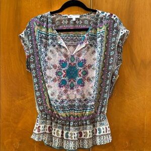 DR2 Multicolor Patterned Blouse
